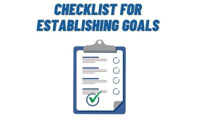 Checklist For Establishing Goals